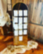Standing Gold Arc Mirror