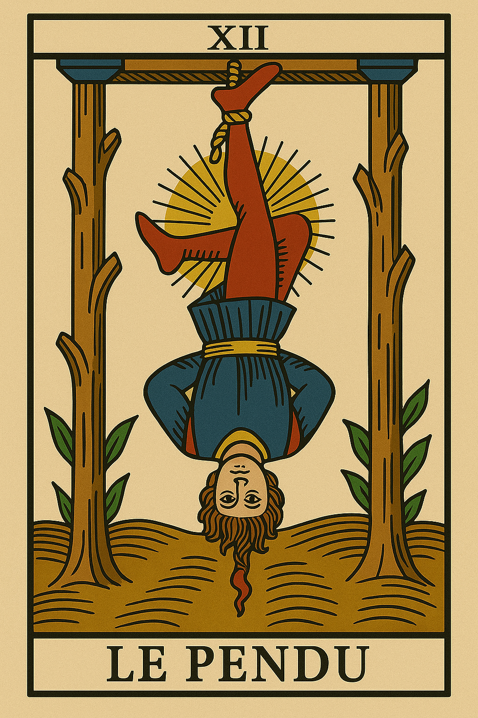 le pendu arcaneXII tarot initiation blog Zarah medium