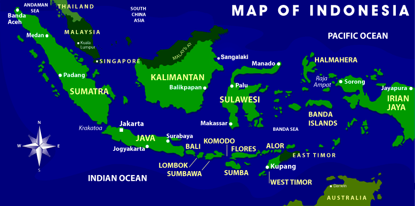 Indonesian kartta