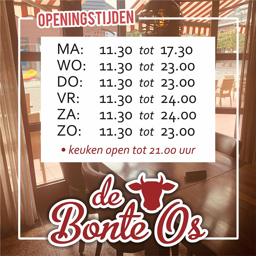 Openingstijden