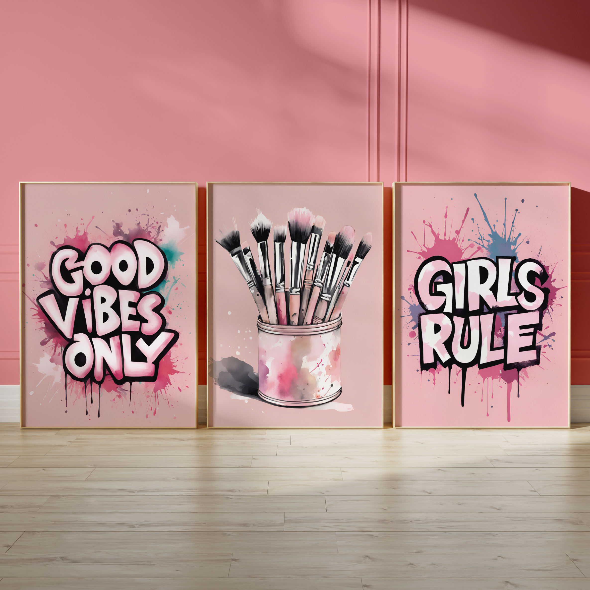 Tween/Teen Girl's Bedroom Print Set