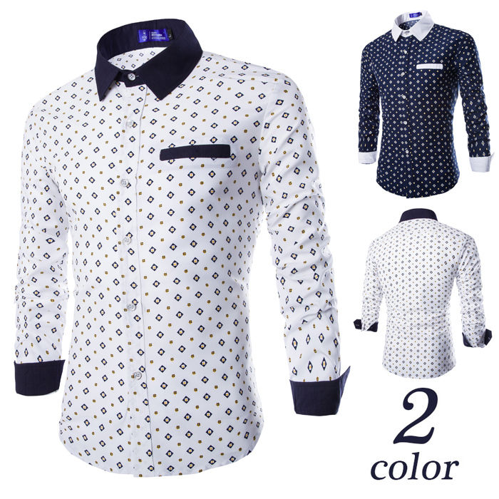 Thumbnail: Camisa Casual para Hombres con Estampado en Forma