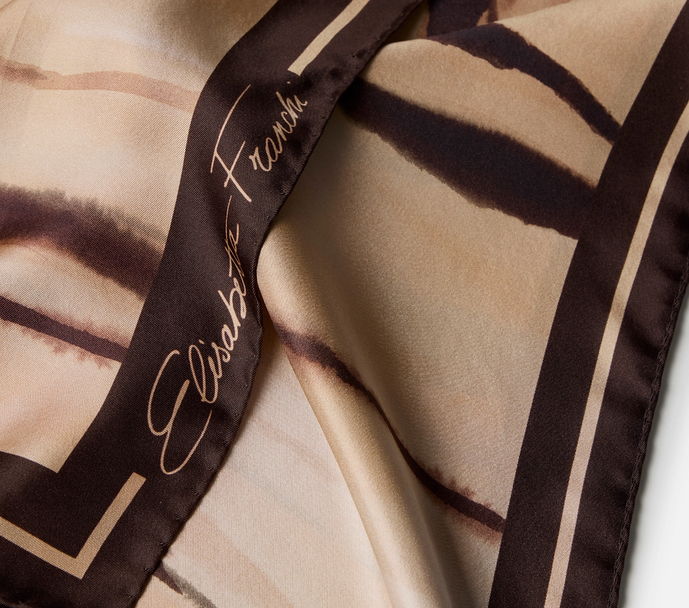 Miniatura: Foulard in twill di seta con stampa tigre