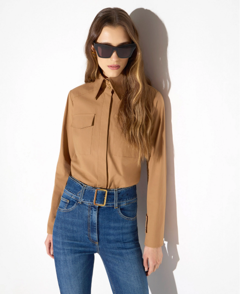 Miniatura: Camicia in cotone con tasche