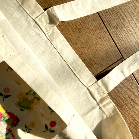 キャンバストートドールちゃん蝶々　持ち手