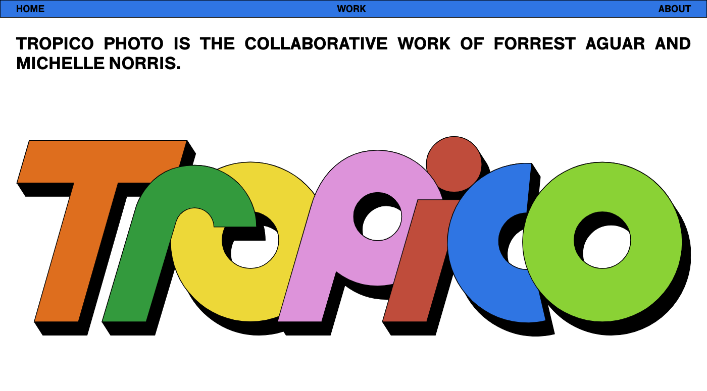 Site of Sites Web Design Inspiration Tropico Photo