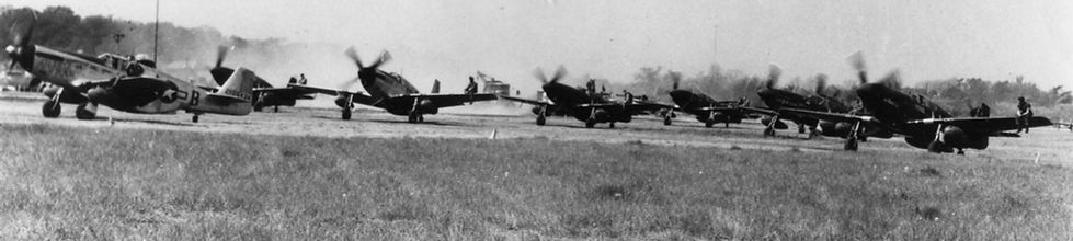 Mustangs at Headcorn Aerodrome