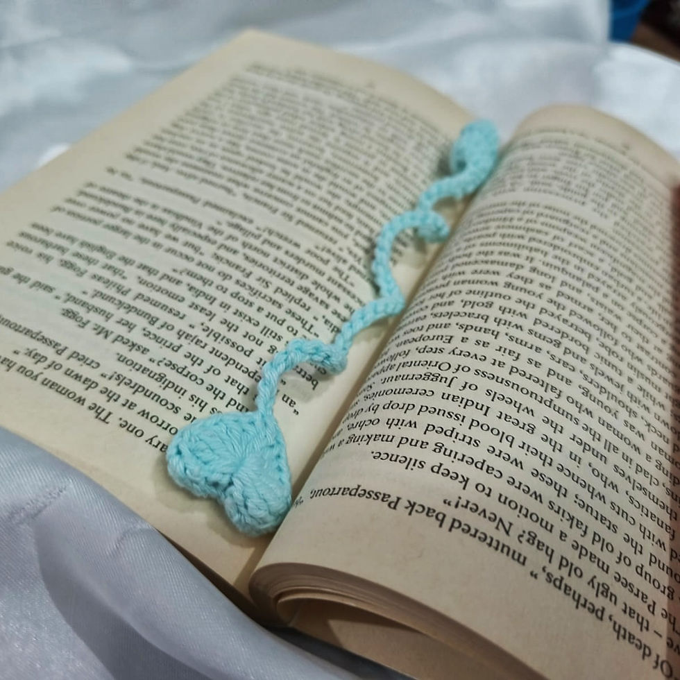 Thumbnail: blue heart bookmark