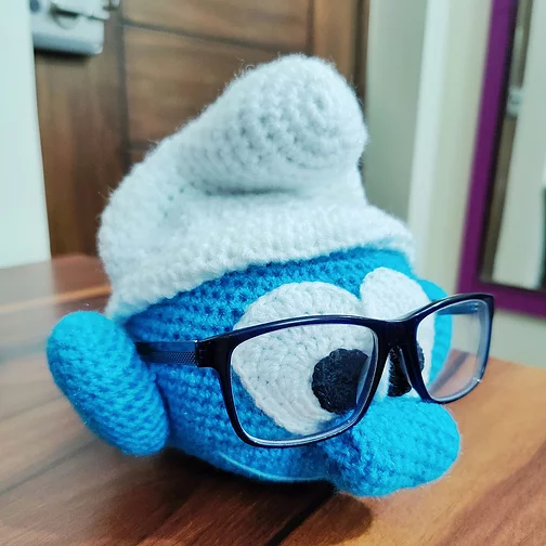 Thumbnail: Smurf Eye Glass Holder