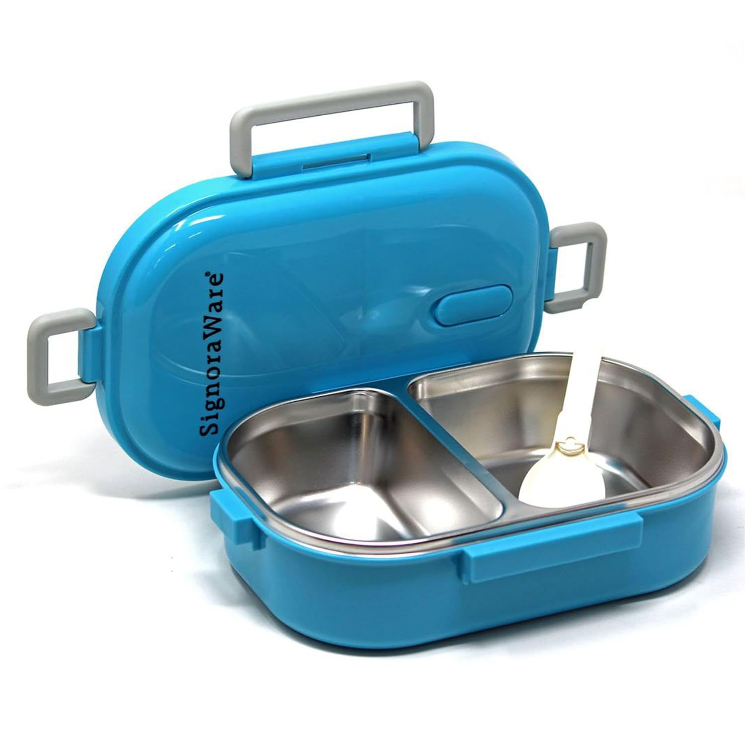 Signoraware Duo Star Stainless Steel Lunch Box Front View