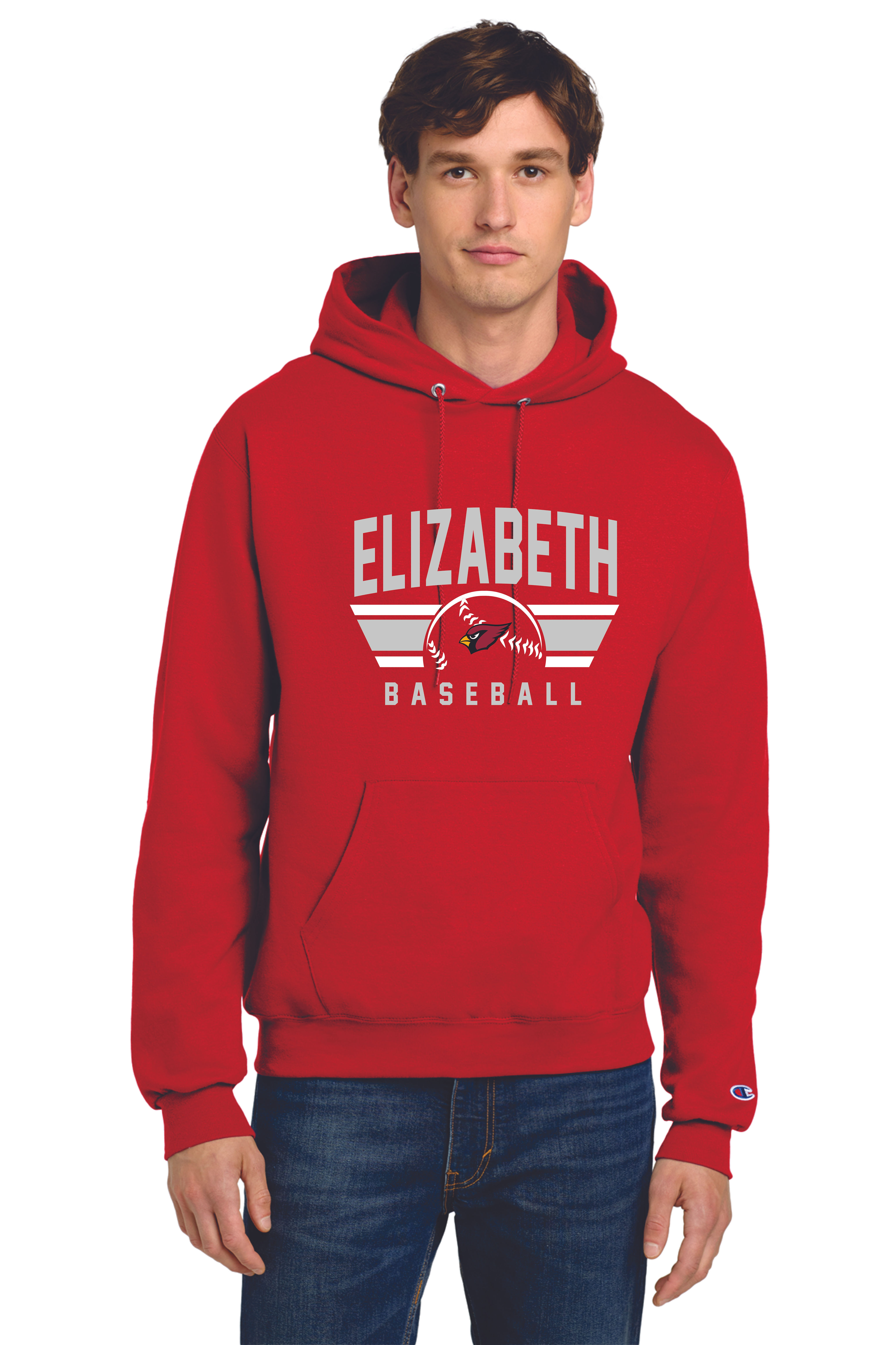 Cardinals Baseball Unisex Champion Hoodie- Logo #1