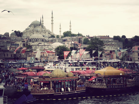 Istanbul, depuis la rive occidentale