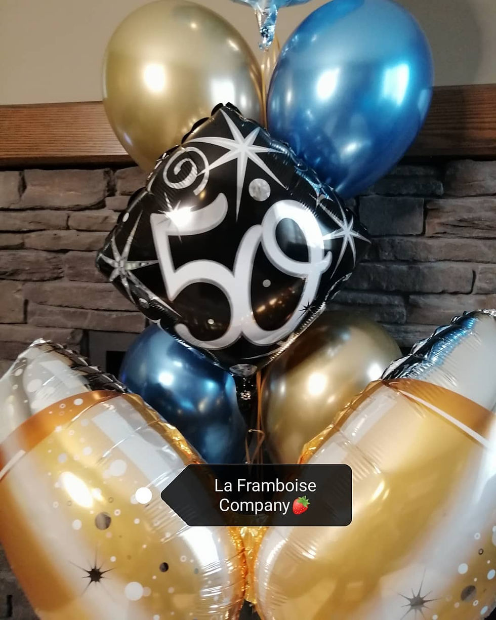 Thumbnail: 50th bday balloon decor for him