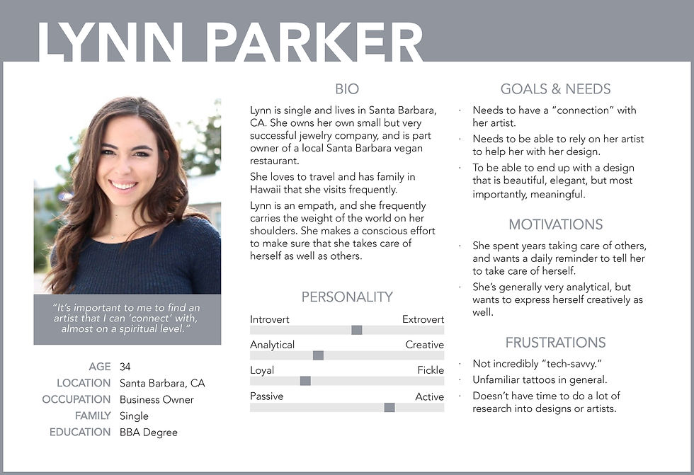 User Persona - Lynn Parker
