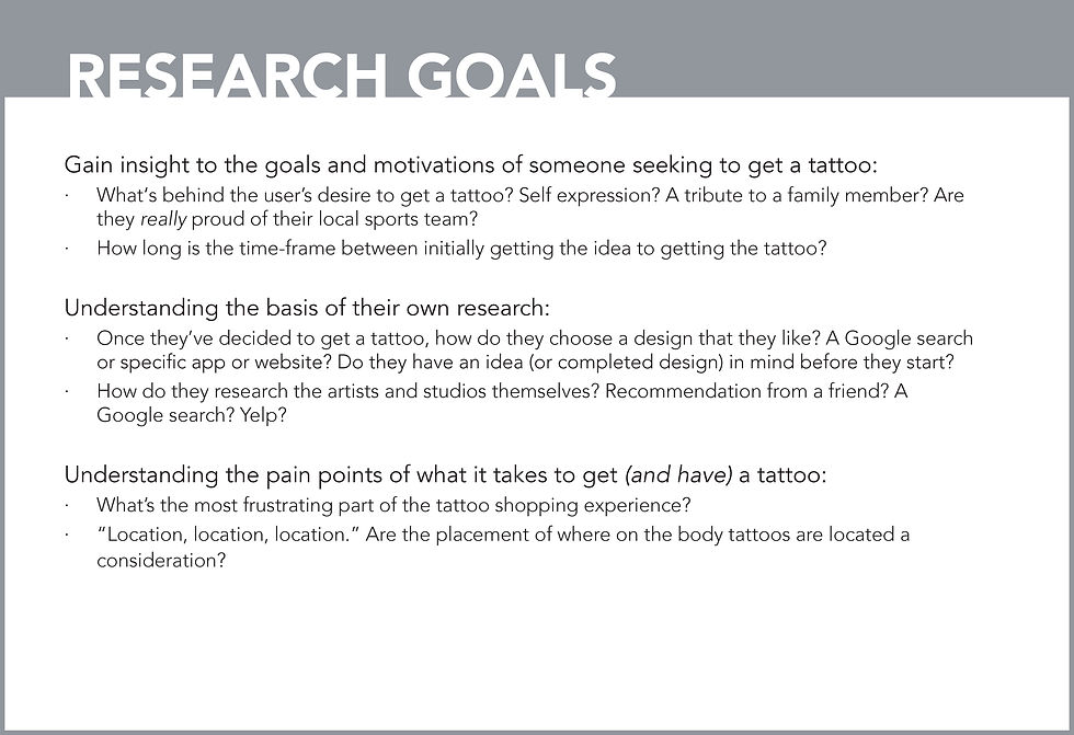 Research Goals
