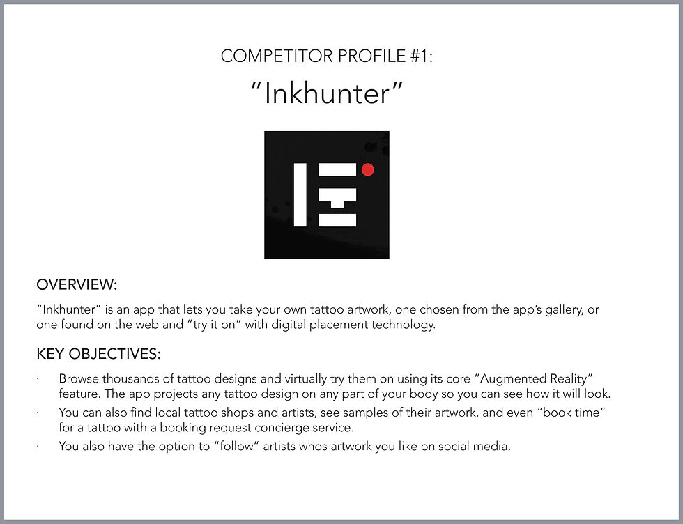 Competitive Analysis - Inkhunter