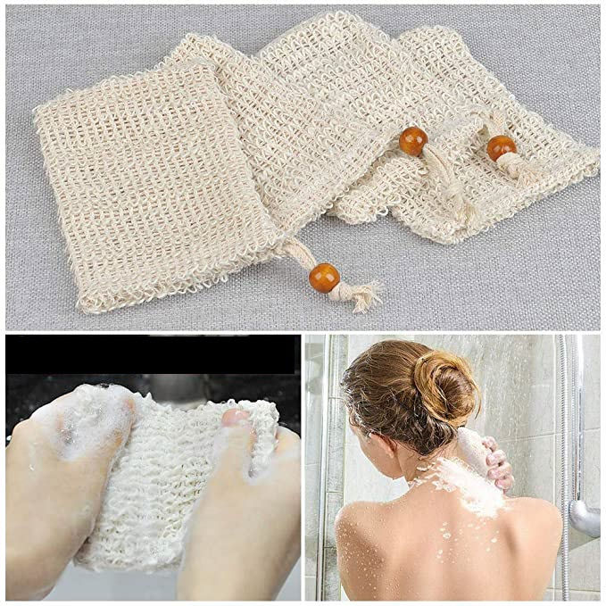 Miniatura: Bolsa exfoliante para jabon. 100% sisal natural.