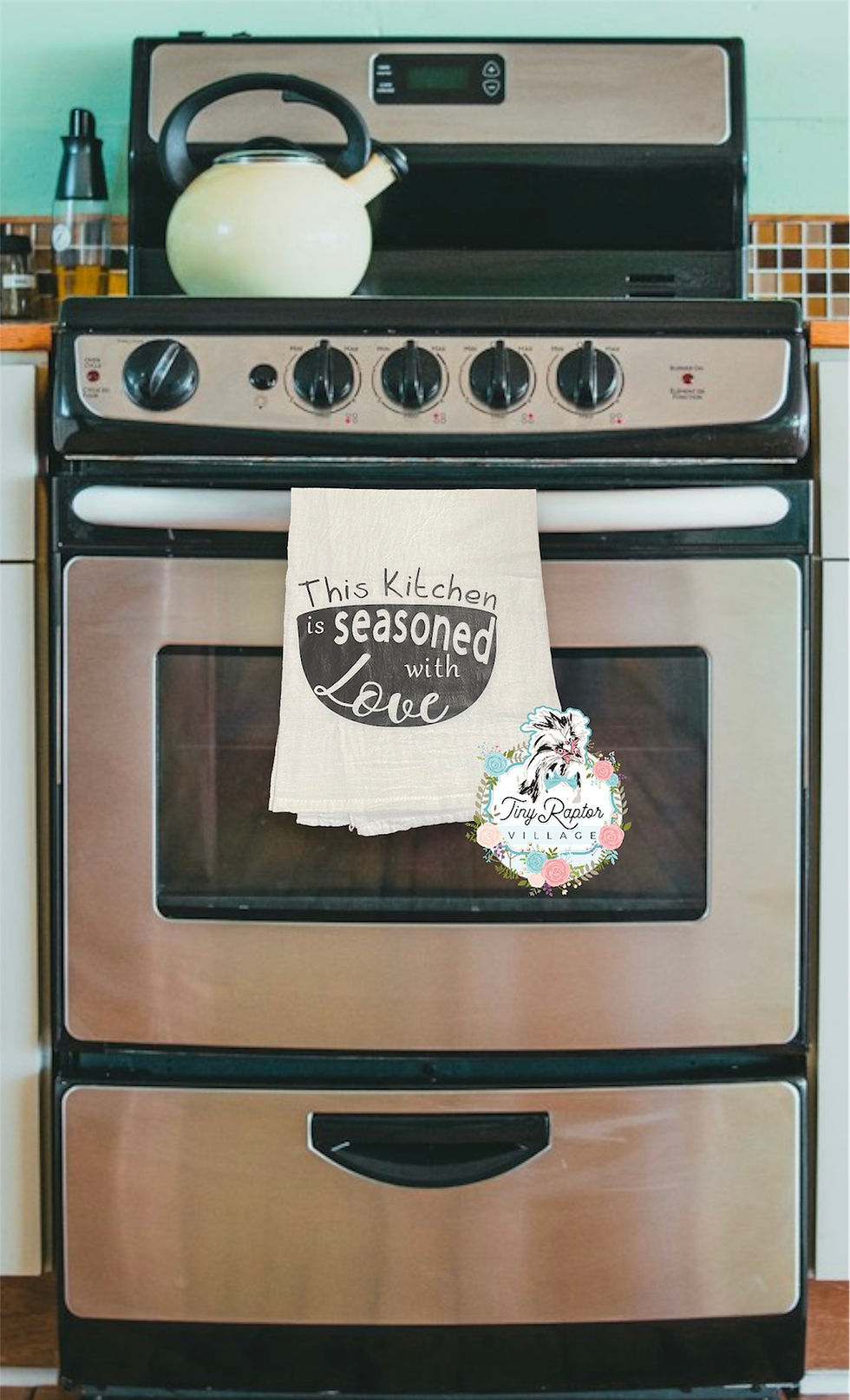 “Seasoned with Love” Flour Sack Towel