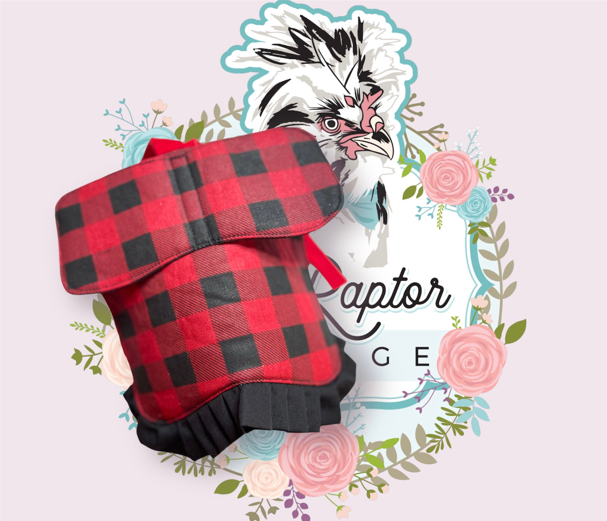 Red Buffalo Plaid Hen Saddle