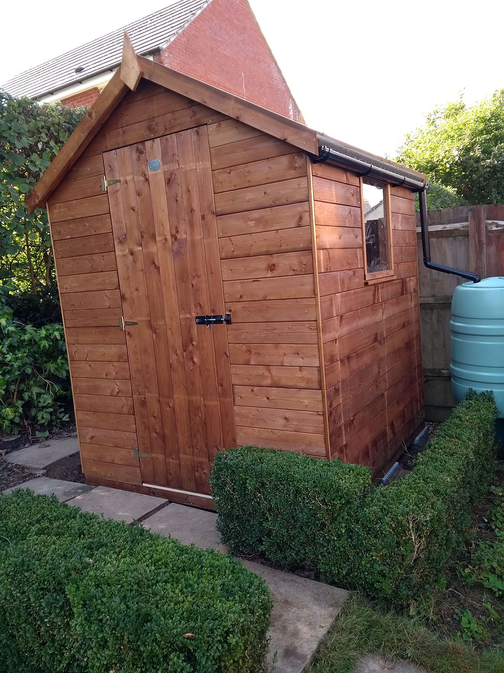 Tongue and groove shed