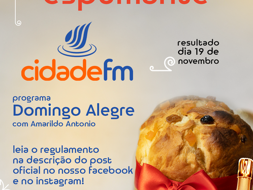Regulamento da Promoção de Sorteio de Panetone e Espumante no Programa Domingo Alegre com Amarildo