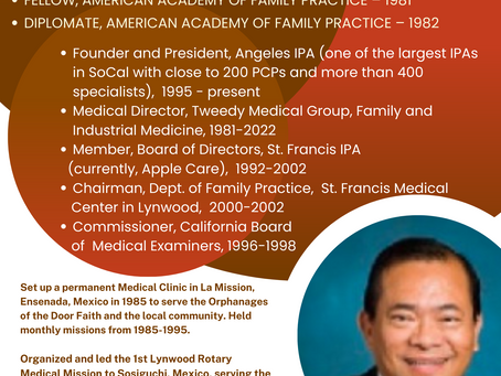 OCTOBER SPOTLIGHT - NARCISO AZURIN, MD