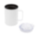 Taza Térmica Blanca con Tapa
