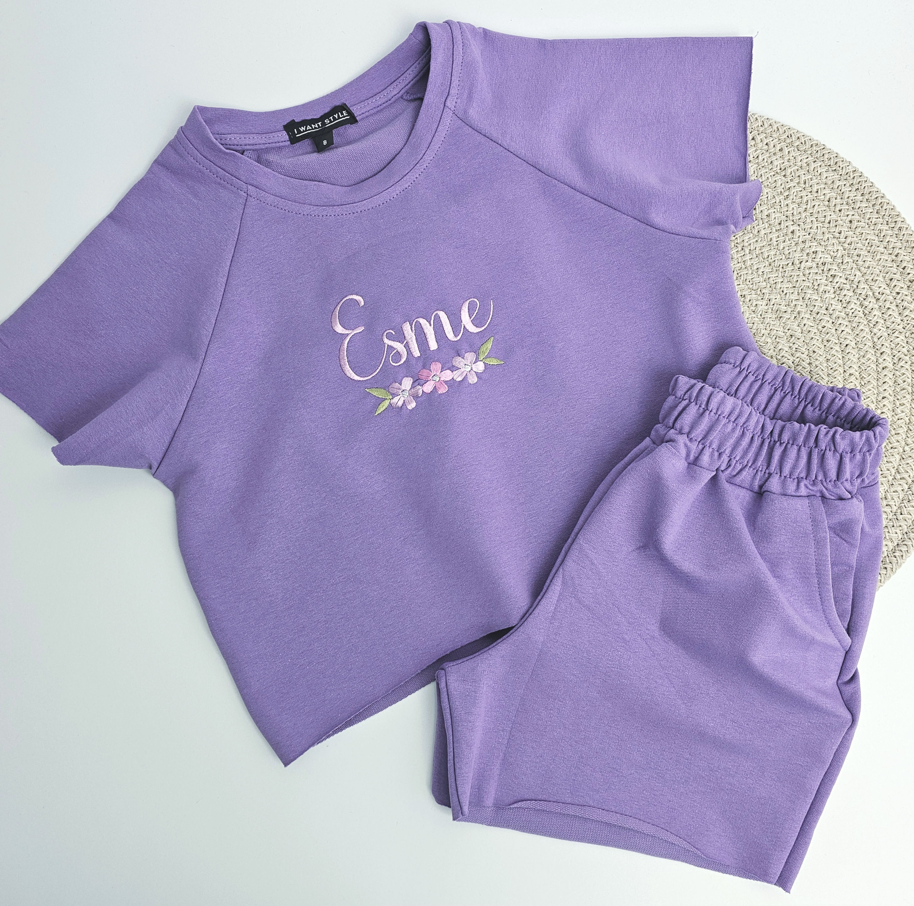 Purple Embroidered Summer Set (name only)