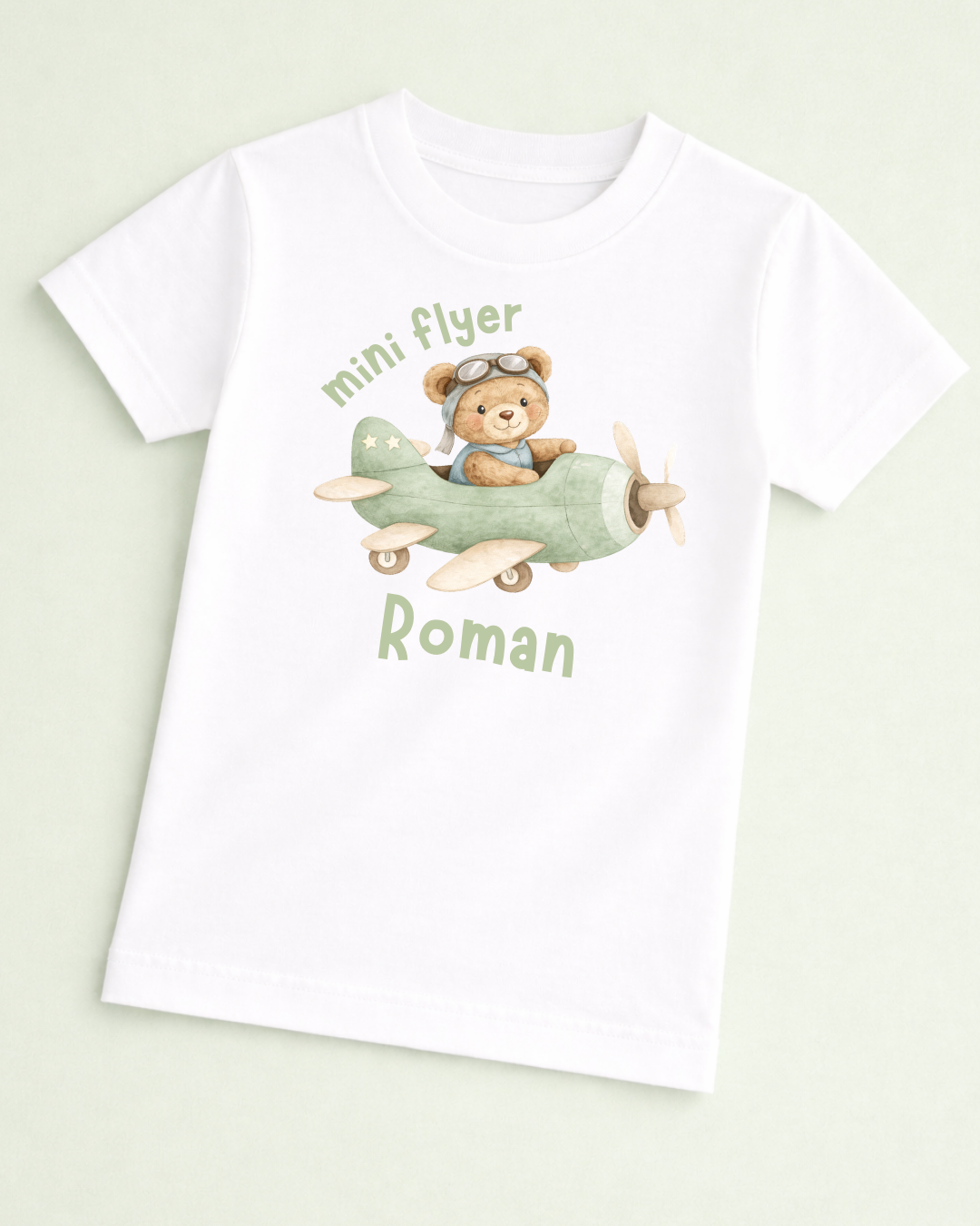 Personalised Mini Flyer Plane Tee