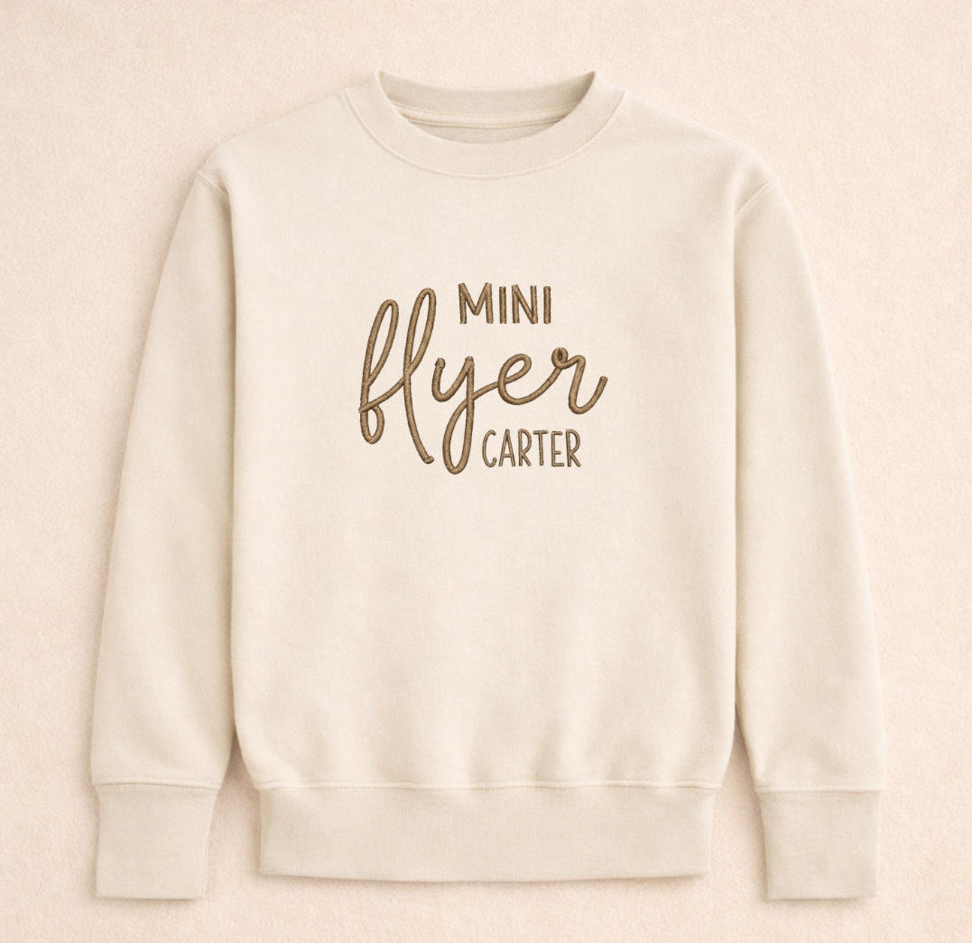  Embroidered Mini Flyer Sweater