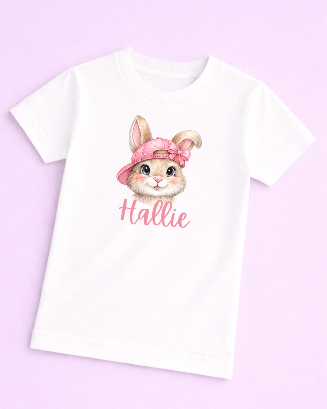 Personalised Pink Cap Bunny 