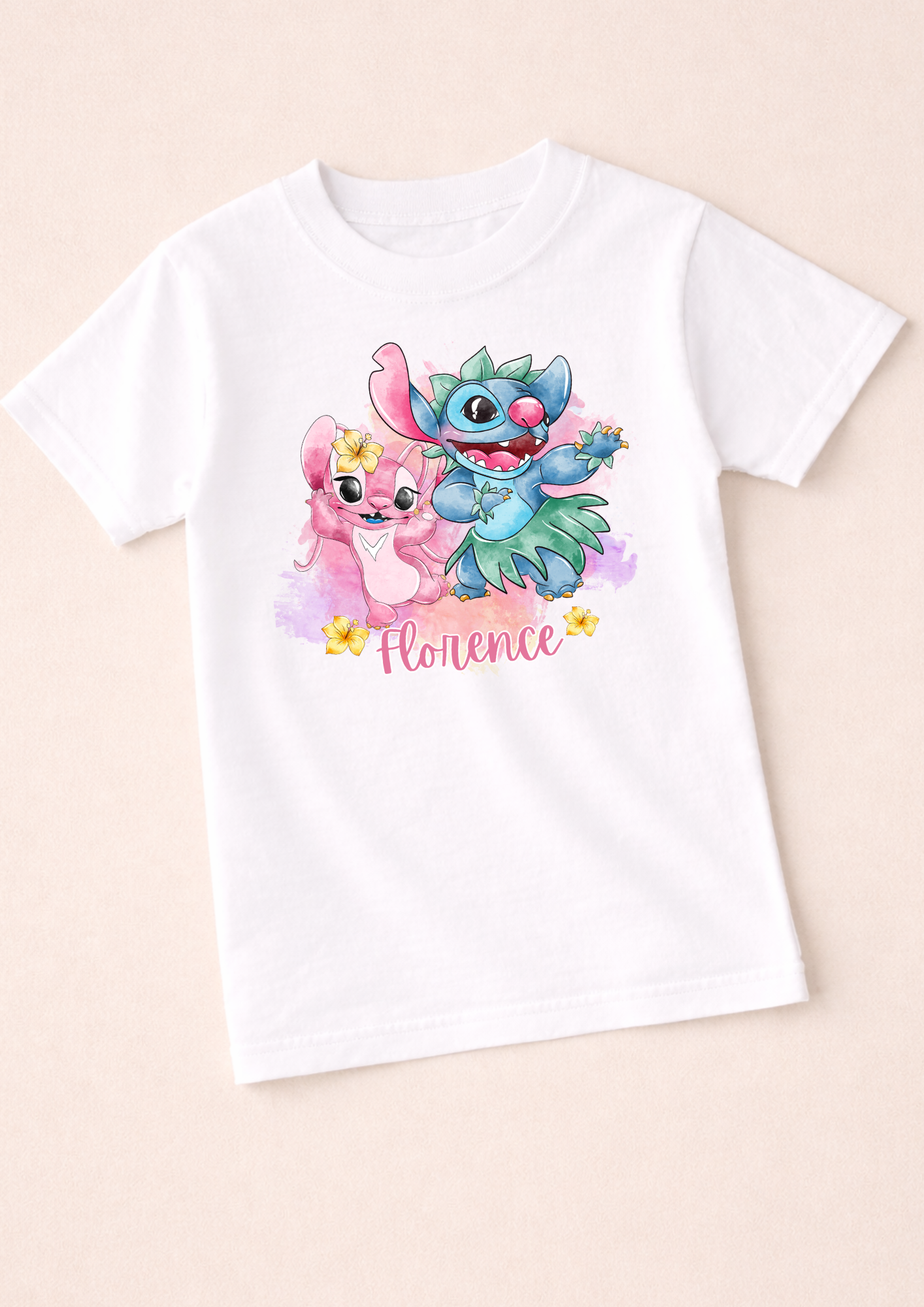  Personalised Stitch and Angel Tshirt