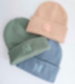 Personalised knitted beanie hat