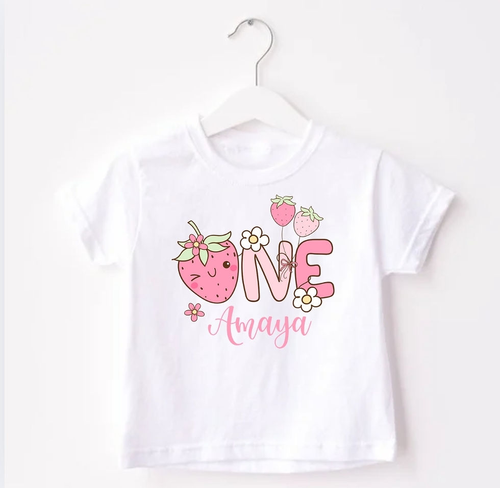 Personalised Strawberry ONE tee