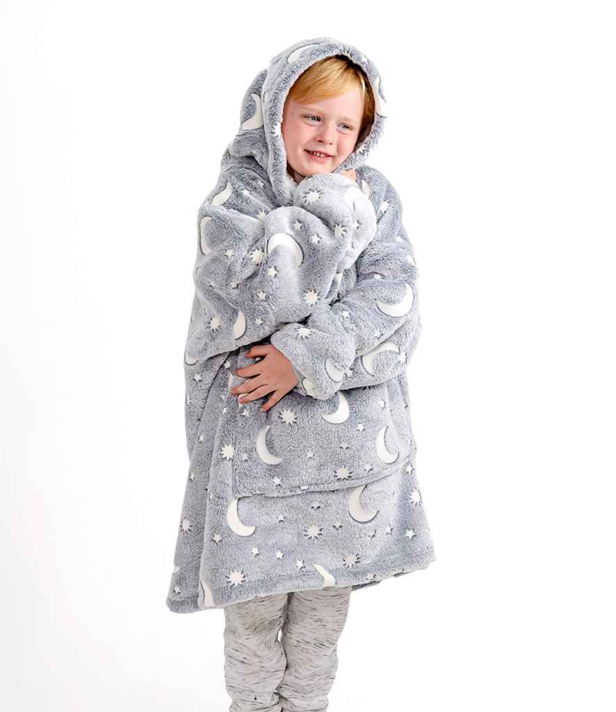 Thumbnail: Childrens Embroidered Personalised oversized hoodies