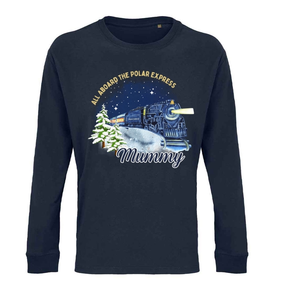 Personalised Long Sleeved Polar Express Top (Adults)