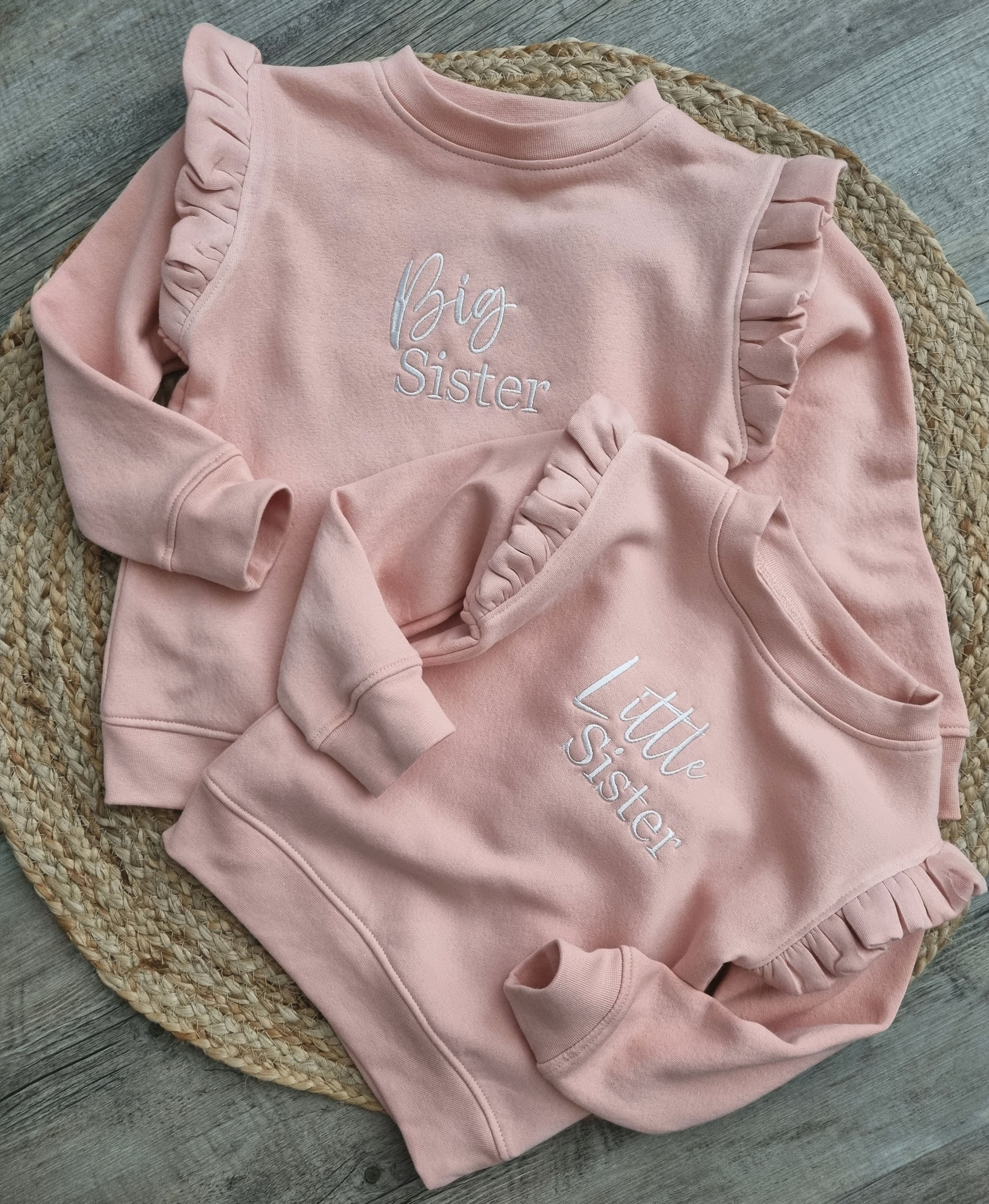 Sibling frill sleeve sweater