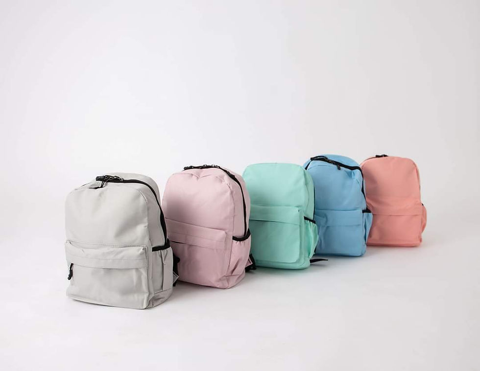 Thumbnail: Personalised printed pastel backpack 
