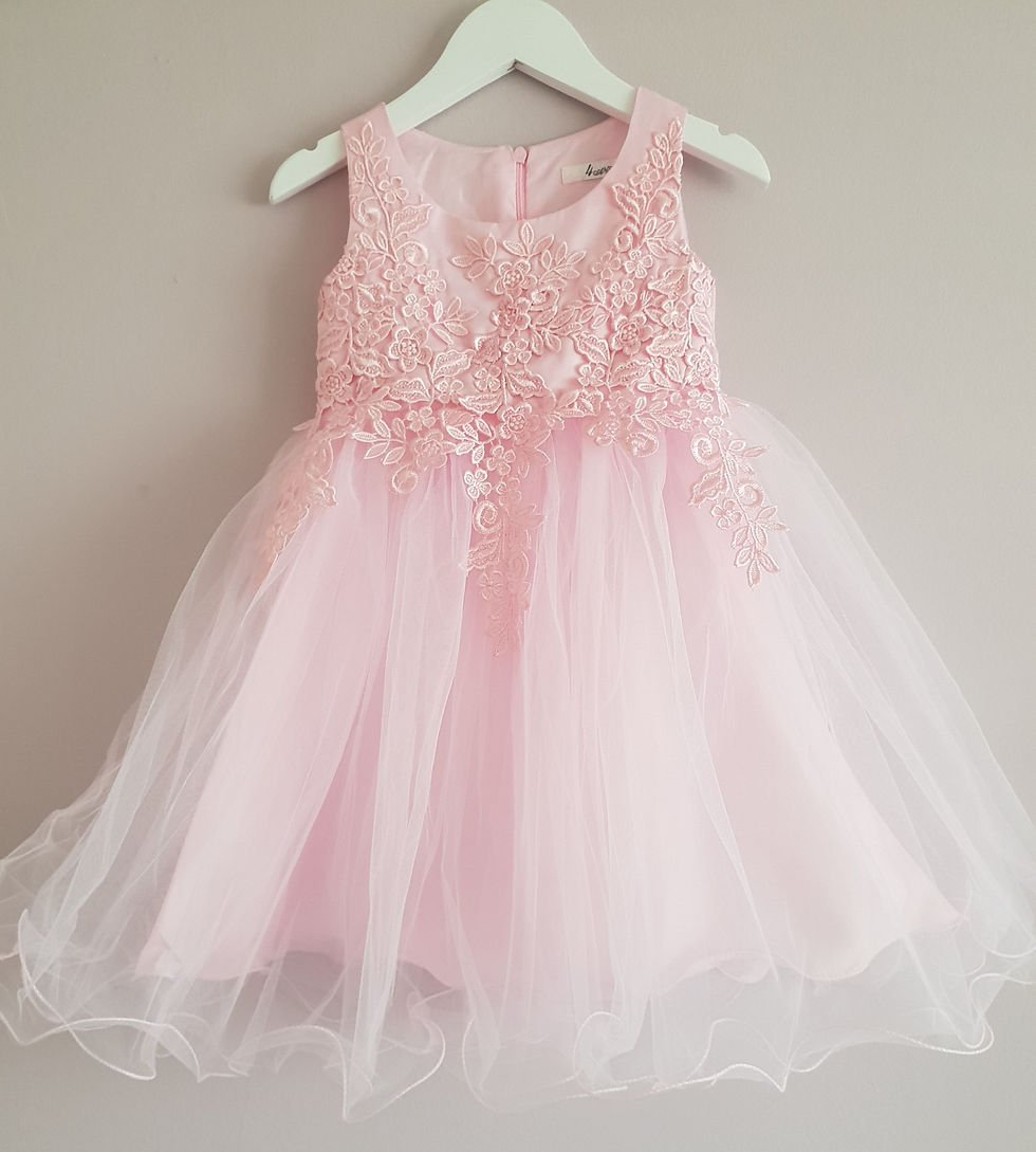 Thumbnail: Pink Lace Detail Party Dress