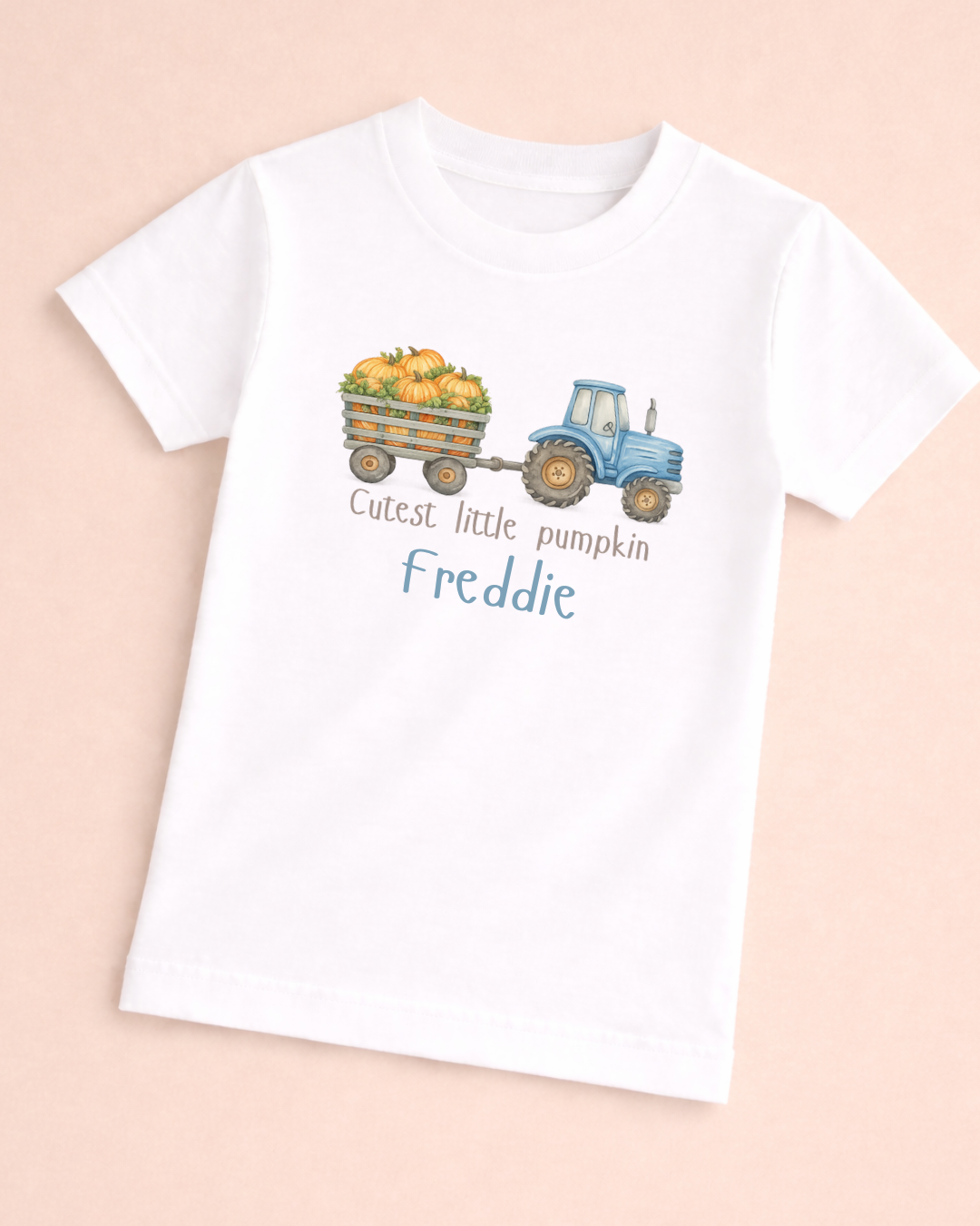 Pumpkin tractor tee (3 colours)