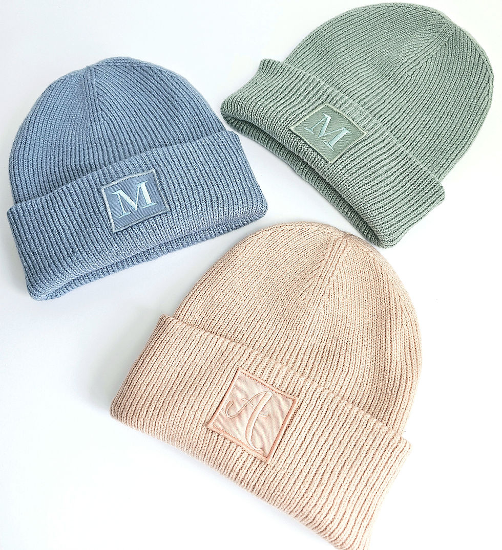 Thumbnail: Personalised knitted beanie hat