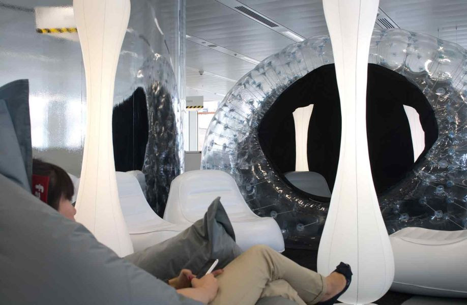 Inflatable area at Google Offices