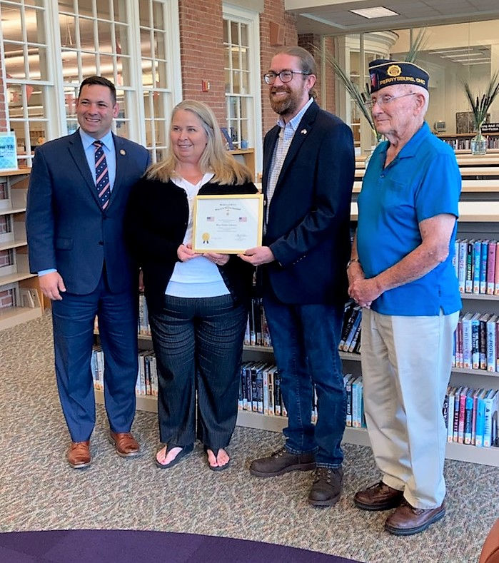 Way Public Library Wins Flag Award