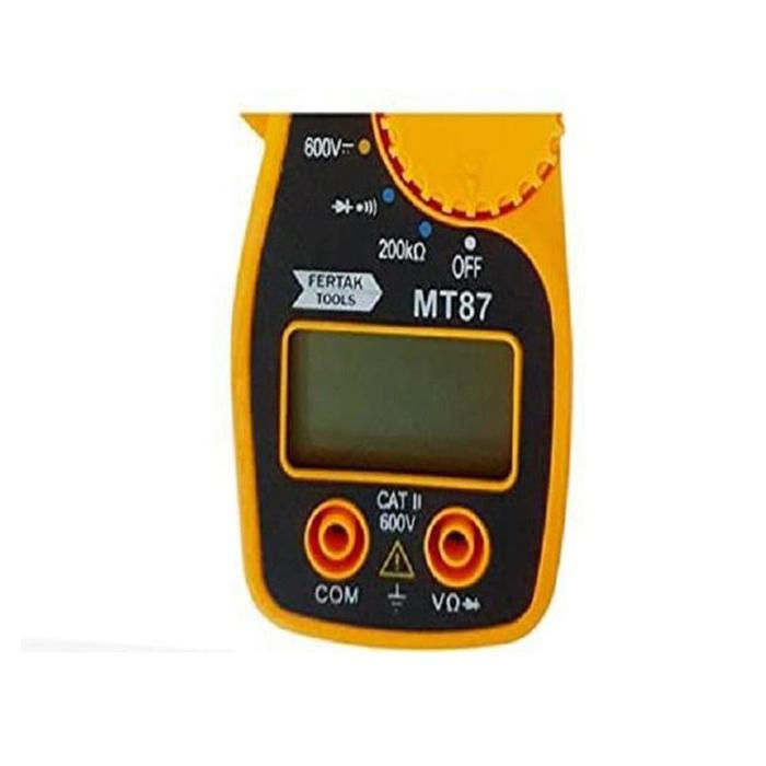 Alicate Amperímetro e Multímetro Digital Estojo Transporte - FERTAK RI 8221