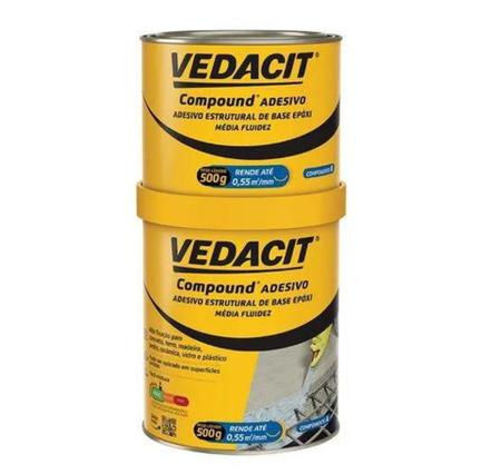 Adesivo Epoxi Compound Lata 1 Kg Media Fluidez Vedacit