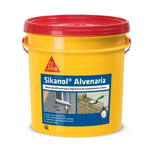 Aditivo Plastificante Sikanol Alvenaria Bd 18L - sika RI5739