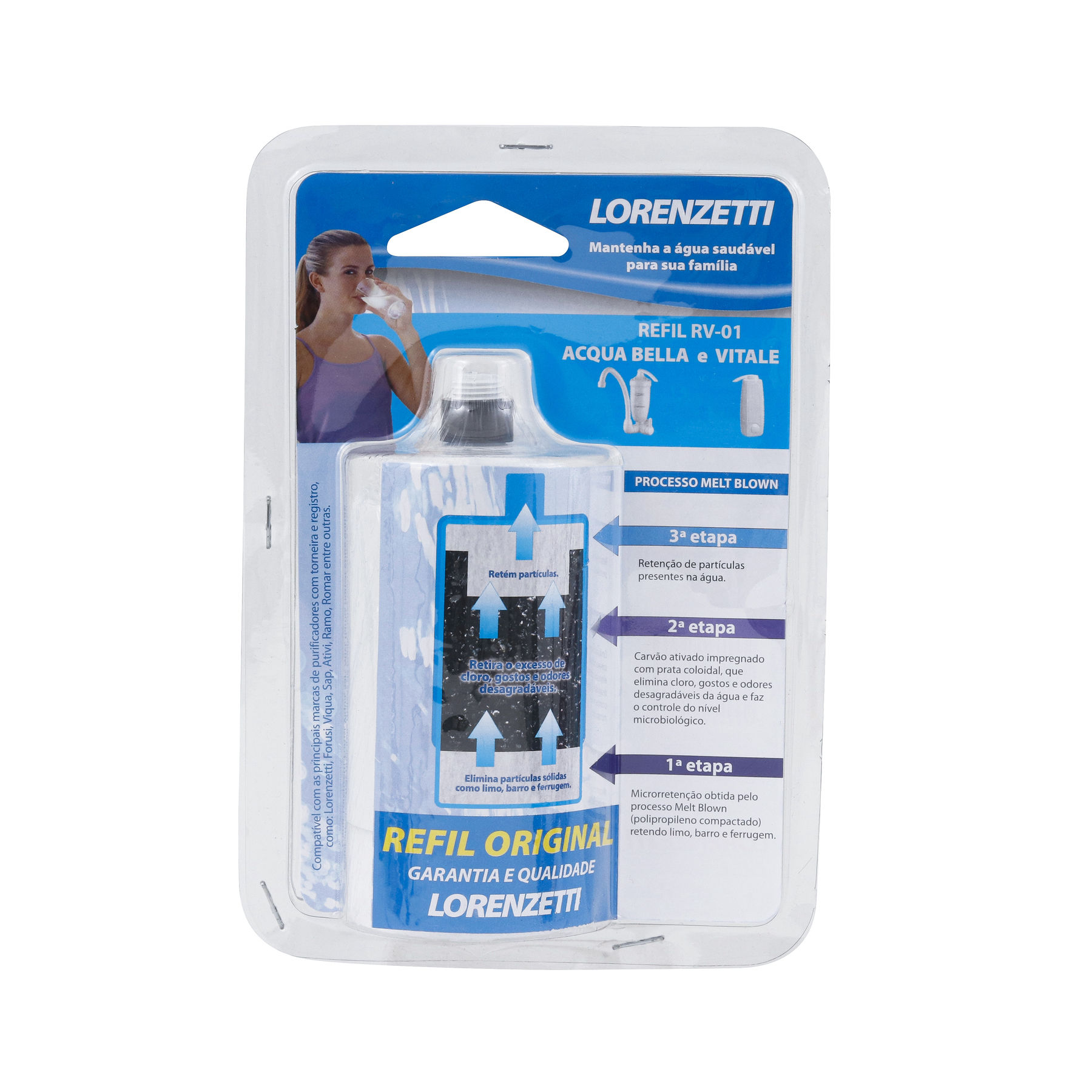 Vela para Torneira com Filtro Vitale e Acqua Bella Lorenzetti