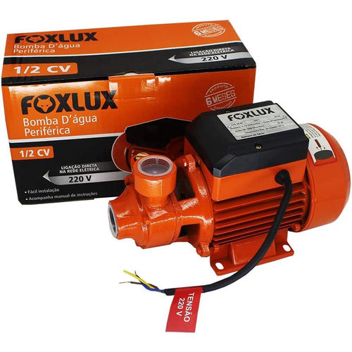 Bomba agua 1/2CV Periferica 370w 127v Foxlux em Lauro de Freitas Ba A Bomba D’água Periférica Foxlux possui baixo nível d