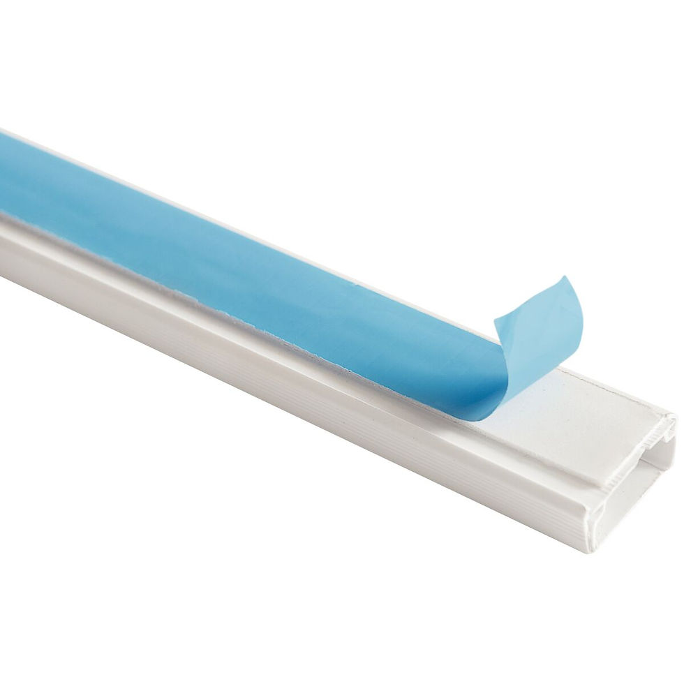 Canaleta 20 x 10 x 2000 mm Tramontina Branca com Divisoria e Cinta Dupla FaceRef.: 57300119