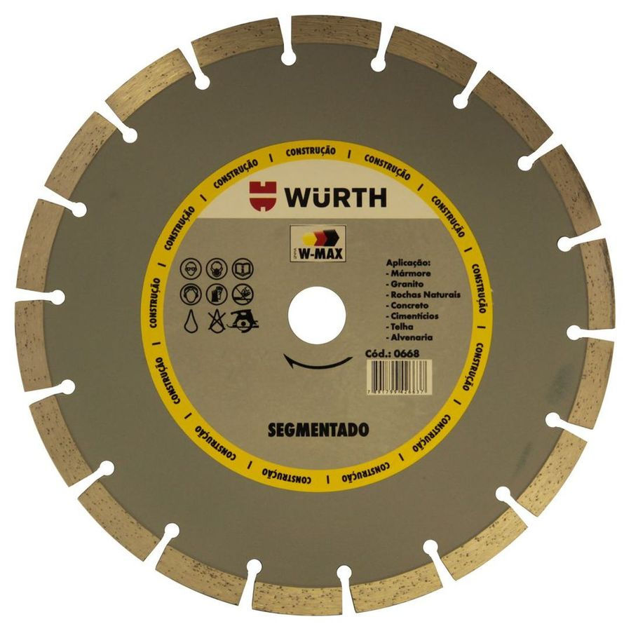 Disco Diamantado 110 x 20mm Segmentado - W-Max Unitário Em Lauro de Freitas Ba Rua Alto da Vila Praiana 152 e em Vida Nova.